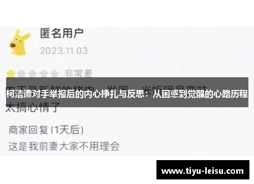 柯洁遭对手举报后的内心挣扎与反思：从困惑到觉醒的心路历程